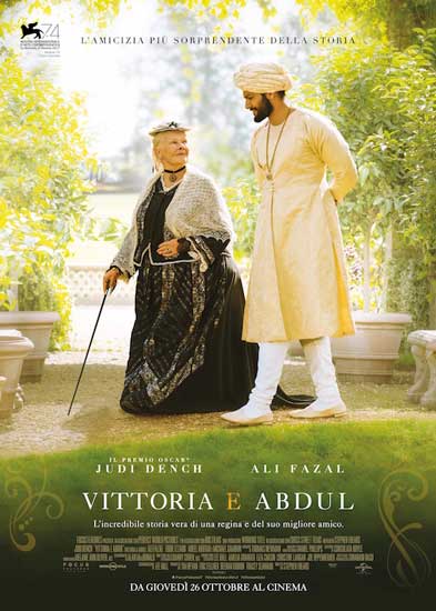 la locandina del film Vittoria e Abdul la locandina del film Vittoria e Abdul