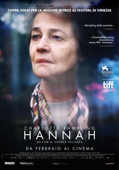 la locandina italiana del film HANNAH la locandina italiana del film HANNAH
