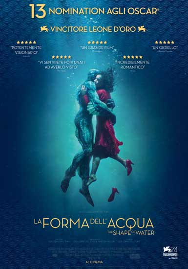 La locandina del film La Forma dell’Acqua - The Shape of Water