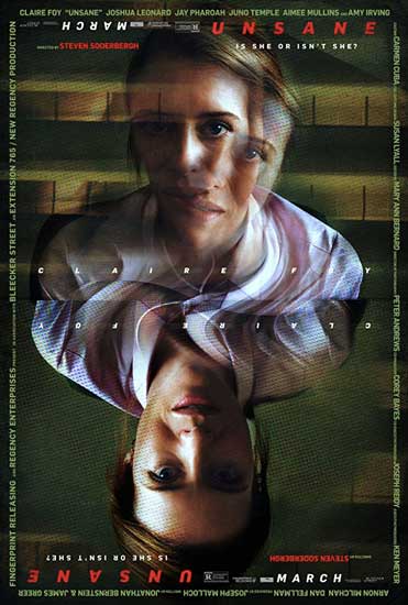 la locandina internazionale di UNSANE la locandina internazionale di UNSANE