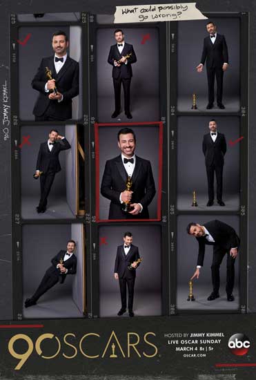 Oscar 2018: la locandina dell’evento con Jimmy Kimmel Oscar 2018: la locandina dell’evento con Jimmy Kimmel
