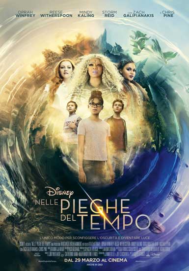 la locandina italiana del film Disney Nelle Pieghe Del Tempo la locandina italiana del film Disney Nelle Pieghe Del Tempo