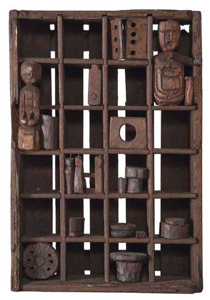 Vicinia 1, 1974 legno, chiodi, 45 x 30 x 11 cm Archivio Franca Ghitti, Cellatica Foto Stefano Spinelli Franca Ghitti, Vicinia 1, Foto Stefano Spinelli