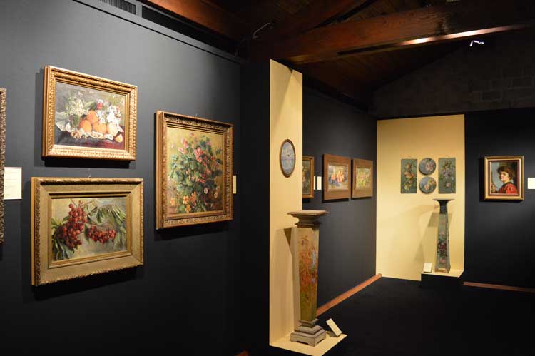 una delle sale della Pinacoteca dedicate alla mostra Arte e Diletto una delle sale della Pinacoteca dedicate alla mostra Arte e Diletto