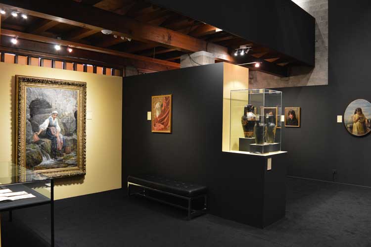 una delle sale della Pinacoteca dedicate alla mostra Arte e Diletto una delle sale della Pinacoteca dedicate alla mostra Arte e Diletto