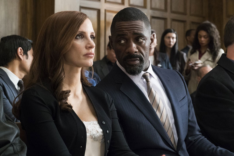 Jessica Chastain e Idris Elba in una scena del film Molly’s Game - Photo: courtesy of 01 Distribution Jessica Chastain e Idris Elba in una scena del film Molly’s Game - Photo: courtesy of 01 Distribution