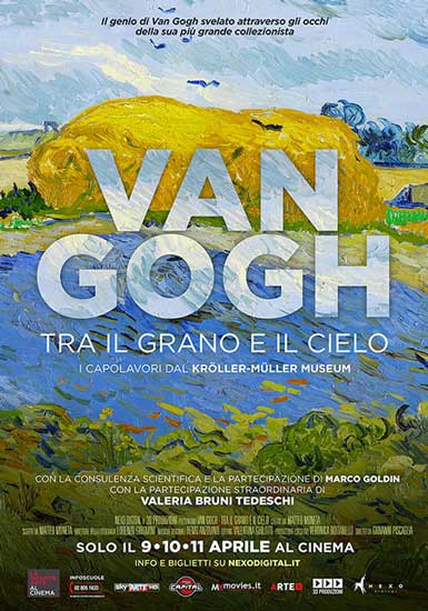 la locandina italiana del flm Van Gogh, tra il Grano e il Cielo van gogh tra il grano e il cielo poster