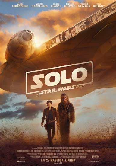 la locandina italiana del film Solo: A Star Wars Story la locandina italiana del film Solo: A Star Wars Story