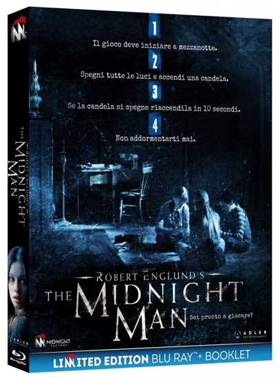 la cover del blu-ray del film horror The Midnight Man la cover del blu-ray del film horror The Midnight Man