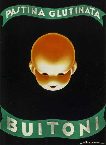 Federico Seneca, manifesto per réclame “Pastina glutinata Buitoni”, 1929, carta/cromolitografia, 197 x 140,5 cm. Museo Nazionale Collezione Salce, Treviso Federico Seneca, manifesto Pastina glutinata Buitoni