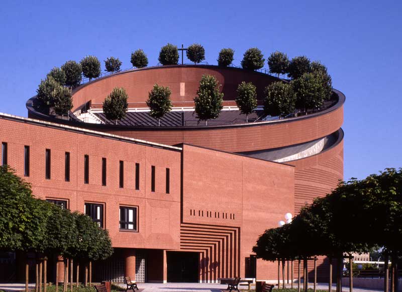 Cattedrale della Resurrezione, Évry, Francia, 1988-95, Fotografia Pino Musi Mario Botta. Spazio Sacro - Cattedrale della Resurrezione Évry - Foto Pino Musi