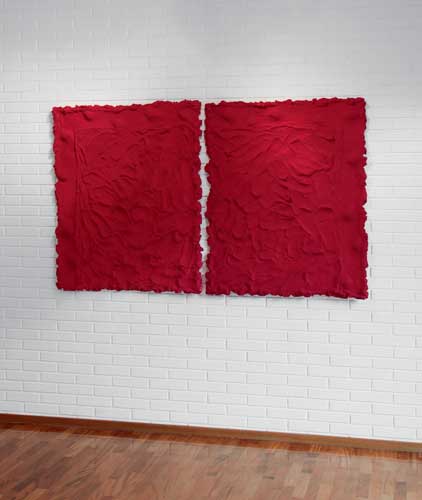 Pino Pinelli, Pittura R., 1993. tecnica mista, 2 elementi, 120 x 190 cm / Courtesy of Palazzo Reale Pino Pinelli, Pittura R., 1993. tecnica mista, 2 elementi, 120 x 190 cm / Courtesy of Palazzo Reale