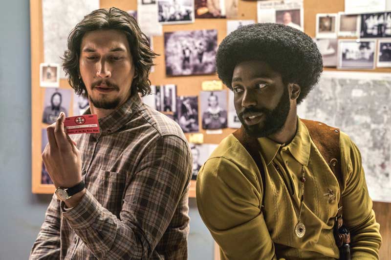 Adam Driver e John David Washington in una scena del film Blackkklansman che verrà proiettato in Piazza Grande al 71° Locarno Festival - Photo courtesy of Locarno Festival Blackkklansman - photo courtesy of Locarno Festival