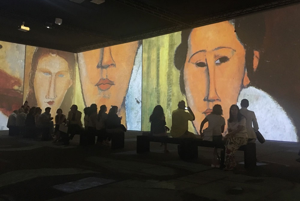 un momento della Modigliani Art Experience al MUDEC - Photo credit MaSeDomani un momento della Modigliani Art Experience al MUDEC - Photo credit MaSeDomani