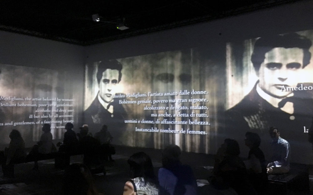 un momento della Modigliani Art Experience al MUDEC - Photo credit: MaSeDomani un momento della Modigliani Art Experience al MUDEC - Photo credit: MaSeDomani