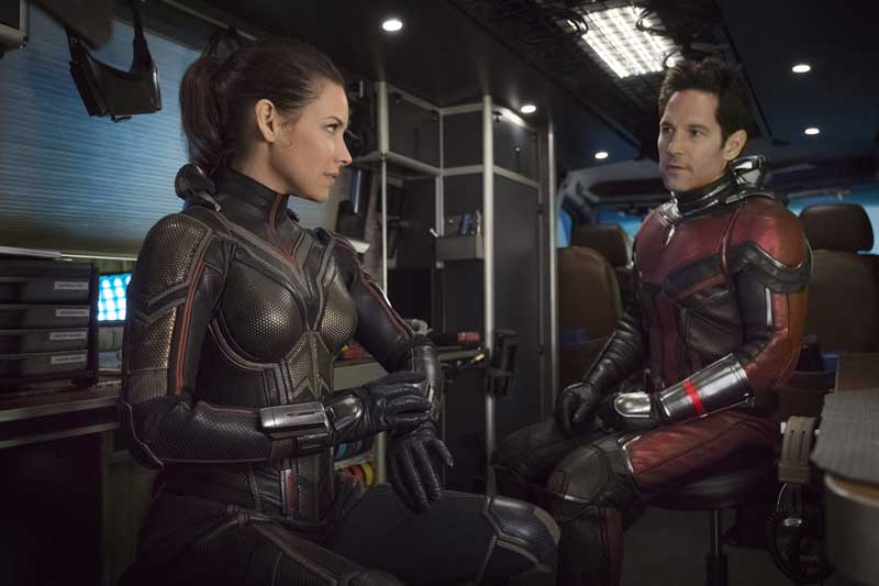 Paul Rudd (Scott Lang/Ant-Man) e Evangeline Lilly (Hope Van Dyne/Wasp) in Ant-Man and The Wasp Paul Rudd (Scott Lang/Ant-Man) e Evangeline Lilly (Hope Van Dyne/Wasp) in Ant-Man and The Wasp