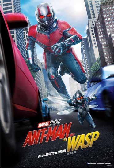 La locandina italiana del film Ant-man and the Wasp La locandina italiana del film Ant-man and the Wasp