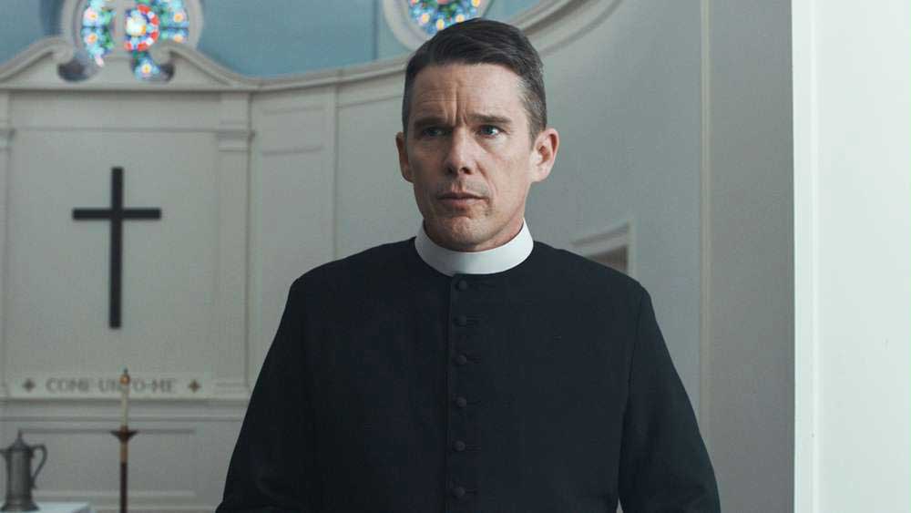 Ethan Hawke in una scena del film First Reformed - Photo: courtesy of Locarno Festival Ethan Hawke in una scena del film First Reformed - Photo: courtesy of Locarno Festival