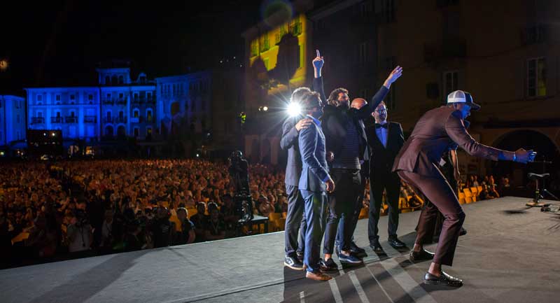 Locarno Festival 2018 L’inaugurazione in Piazza Grande con la delegazione del film Les beaux esprits - Photo: Locarno Festival/ Marco Abram Locarno Festival 2018 L’inaugurazione in Piazza Grande con la delegazione del film Les beaux esprits - Photo: Locarno Festival/ Marco Abram