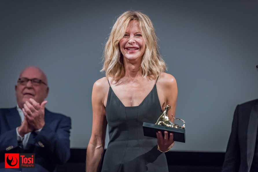 Meg Ryan riceve il pardo - Photo © Tosi Photography Meg Ryan riceve il pardo - Photo credit: Tosi Photography