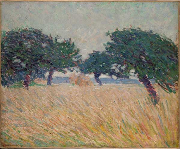 Umberto Boccioni, Paesaggio marino con alberi, 1908 olio su tela, cm 54,5x64,5 - Courtesy MAON, Rende Umberto Boccioni, Paesaggio marino con alberi, 1908 olio su tela, cm 54,5x64,5 - Courtesy MAON, Rende