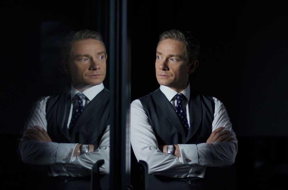 Martin Freeman in una scena del film Ghost Stories - Photo: courtesy of Midnight Factory Martin Freeman in una scena del film Ghost Stories - Photo: courtesy of Midnight Factory