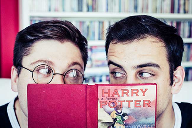I protagonisti di Potted Potter Davide Nebbia e Mario Finulli - Photo: Lù Magarò 98 I protagonisti di Potted Potter Davide Nebbia e Mario Finulli - Photo: Lù Magarò 98