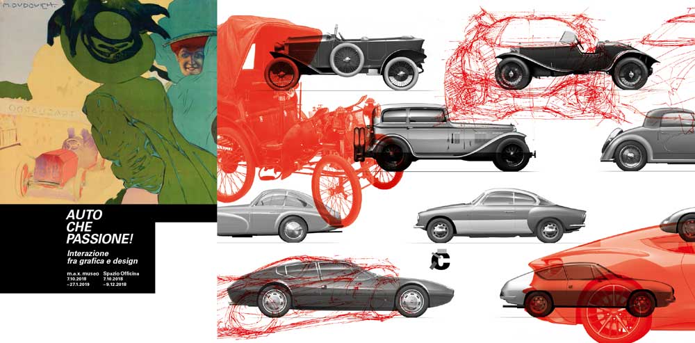 il manifesto della mostra Auto che passione! auto che passione banner mostra