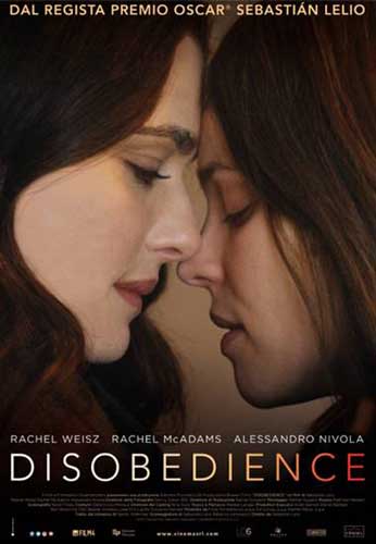 La locandina italiana del film Disobedience disobedience poster film
