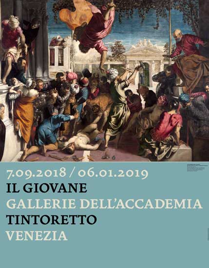 la locandina della mostra Il Giovane Tintoretto alle Gallerie dell’Accademia di Venezia il poster della mostra Il Giovane Tintoretto alle Gallerie dell’Accademia di Venezia