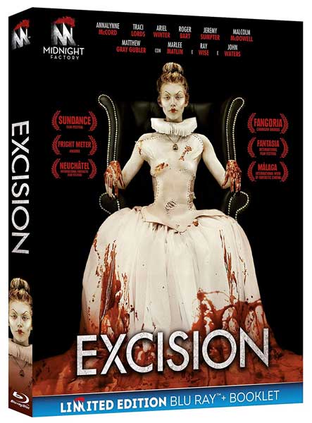 La cover del blu ray del film Excision La cover del blu ray del film Excision