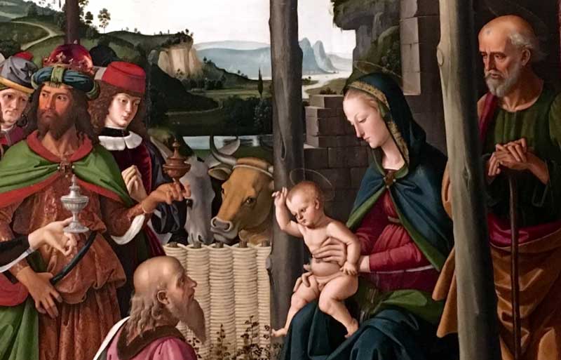 Perugino, L’Adorazione dei Magi: dettagli - Foto © MaSeDomani Perugino, L’Adorazione dei Magi: dettagli - Foto by MaSeDomani