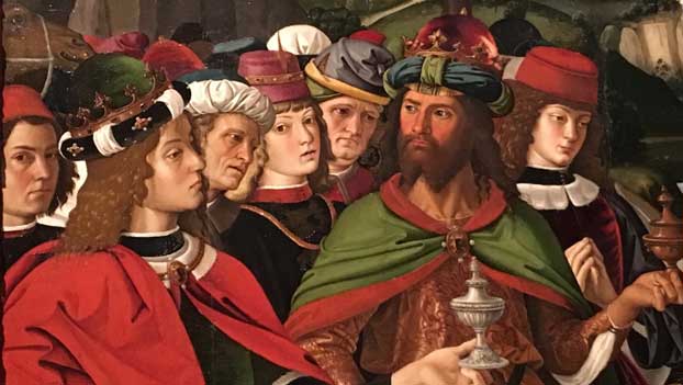 Perugino, L’Adorazione dei Magi: un dettaglio - Foto by MaSeDomani