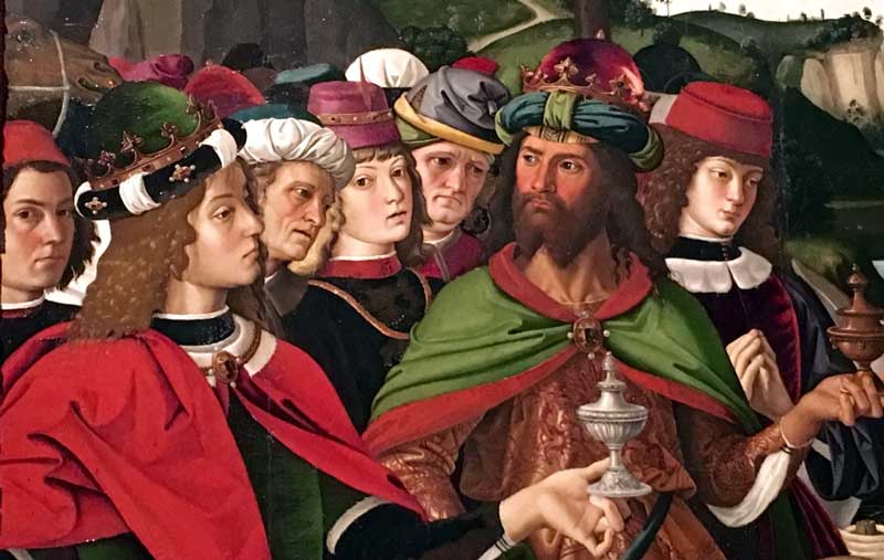 Perugino, L’Adorazione dei Magi: un dettaglio - Foto © MaSeDomani Perugino, L’Adorazione dei Magi: un dettaglio - Foto by MaSeDomani