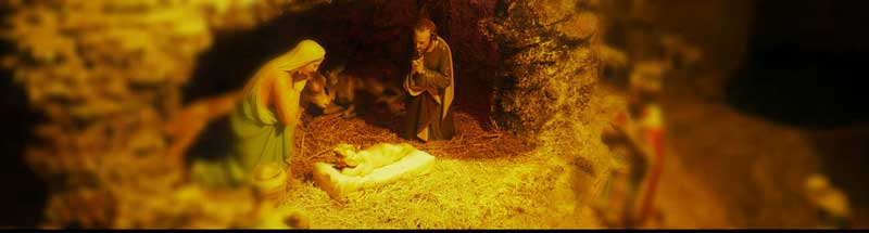 Presepi da vedere a Milano: il presepe biblico di Baggio. Nella foto: la Natività (dettaglio) Presepi da vedere a Milano: il presepe biblico di Baggio