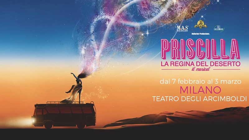Priscilla il musical arriverà a Milano il 7 febbraio 2019 Priscilla il musical arriverà a Milano il 7 febbraio 2019
