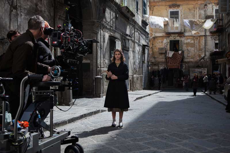 L’Amica Geniale, Margherita Mazzucco (Elena da ragazza) sul set - Photo by Eduardo Castaldo L’Amica Geniale, Margherita Mazzucco - Photo by Eduardo Castaldo