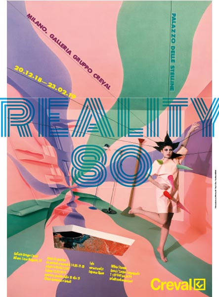 Il manifesto della mostra Reality 80 Reality 80 manifesto mostra