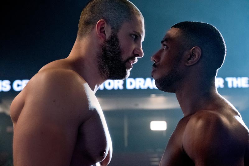 Florian Munteanu è Viktor Drago e Michael B. Jordan è Adonis Creed in CREED II - Photo: Barry Wetcher ©2018 METRO-GOLDWYN-MAYER PICTURES INC. AND WARNER BROS. ENTERTAINMENT INC. Florian Munteanu è Viktor Drago e Michael B. Jordan è Adonis Creed in CREED II - Photo: Barry Wetcher