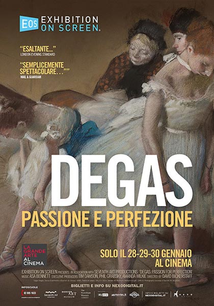 La locandina italiana del film DEGAS Passione e perfezione DEGAS Passione e perfezione locandina film