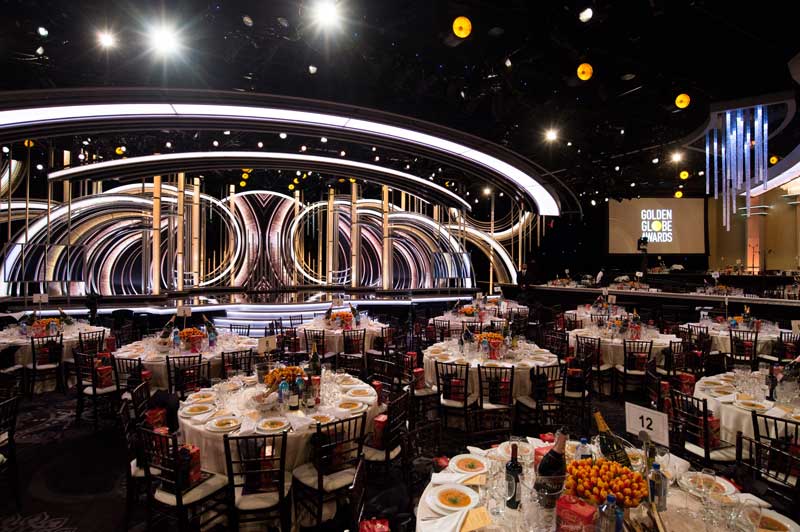 la sala in cui si è tenuta la cerimonia dei Golden Globe 2019 - Photo: HFPA la sala in cui si è tenuta la cerimonia dei Golden Globe 2019 - Photo: HFPA