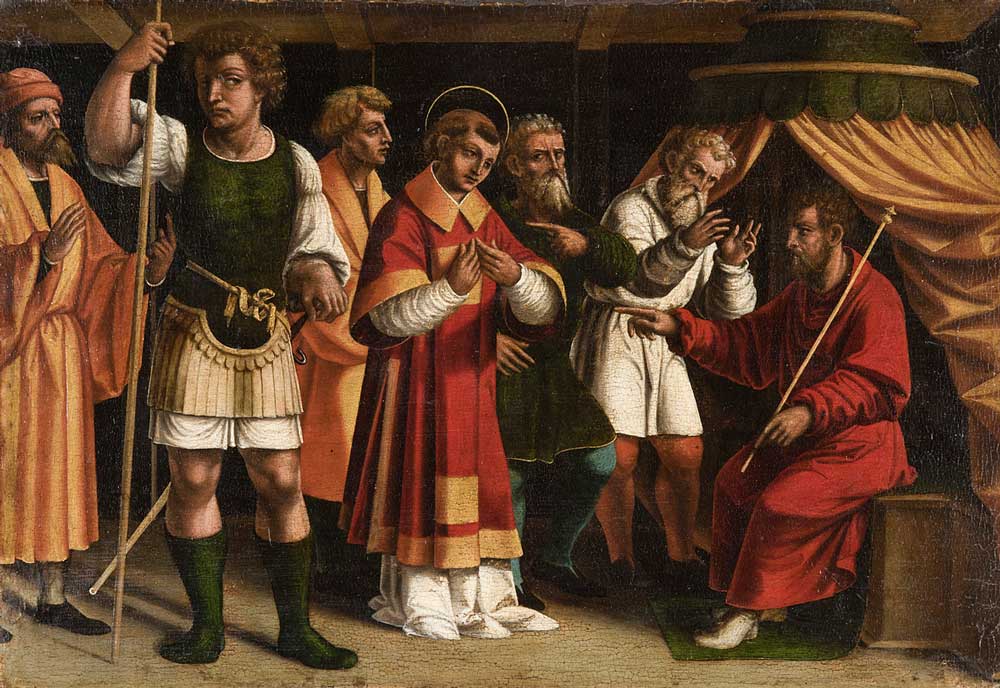Il Rinascimento nelle terre ticinesi 2: Francesco De Tatti, Santo Stefano davanti ai giudici, 1526 Il Rinascimento nelle terre ticinesi 2: Francesco De Tatti, Santo Stefano davanti ai giudici, 1526
