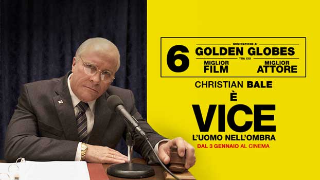 il film Vice L’uomo nell’ombra banner