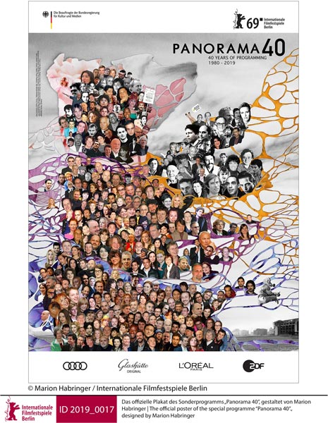 il poster della sezione Panorama 40 - Artwork: Marion Habringer il poster della sezione Panorama 40 - Artwork: Marion Habringer