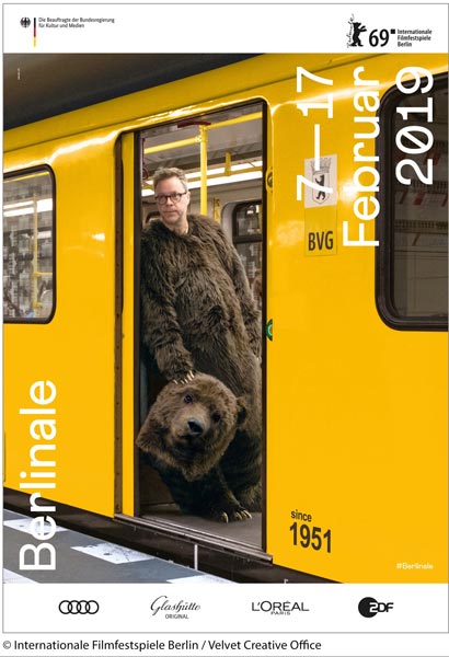 uno dei poster della Berlinale 2019 © Internationale Filmfestspiele Berlin / Velvet Creative Office uno dei poster della Berlinale 2019 © Internationale Filmfestspiele Berlin / Velvet Creative Office