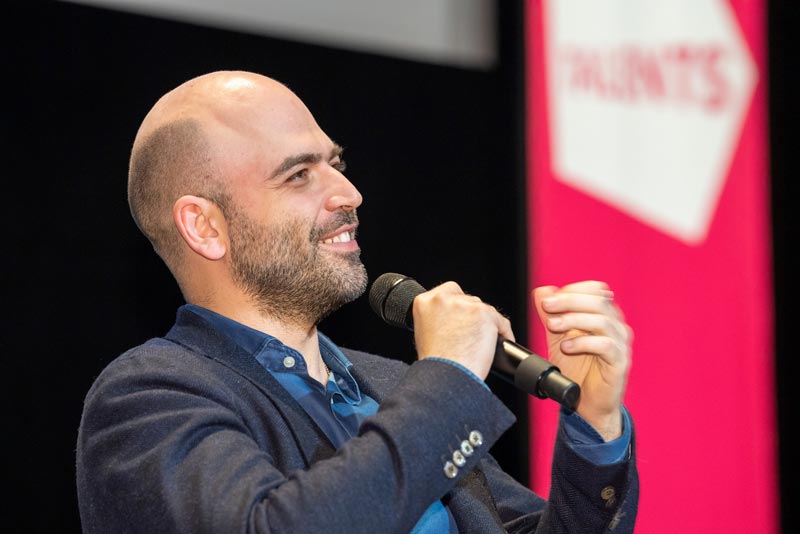 Roberto Saviano at the talk In the Aftermath: Saviano's Writings © Bettina Ausserhofer, Berlinale 2019 Roberto Saviano at the talk In the Aftermath: Saviano's Writings (c) Bettina Ausserhofer, Berlinale 2019