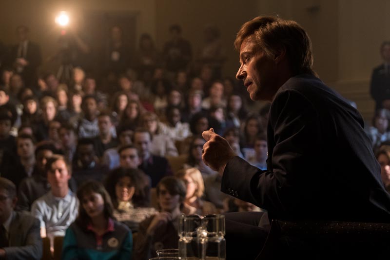 Hugh Jackman è Gary Hart nel film The Front Runner © Frank Masi/ Sony Pictures Hugh Jackman è Gary Hart nel film The Front Runner © Frank Masi/ Sony Pictures