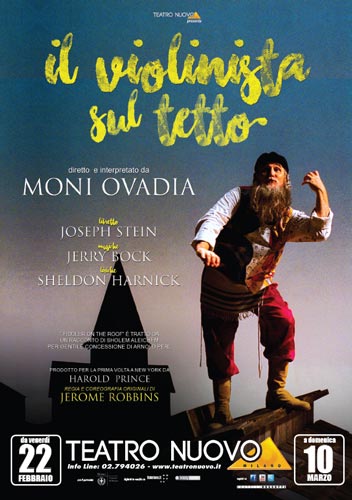 La locandina dello spettacolo Il violinista sul tetto Il violinista sul tetto poster