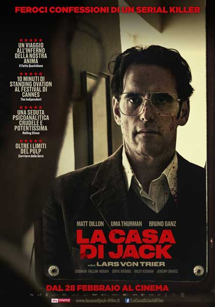 La locandina italiana del film La Casa di Jack (The House That Jack Built) La Casa di Jack poster film