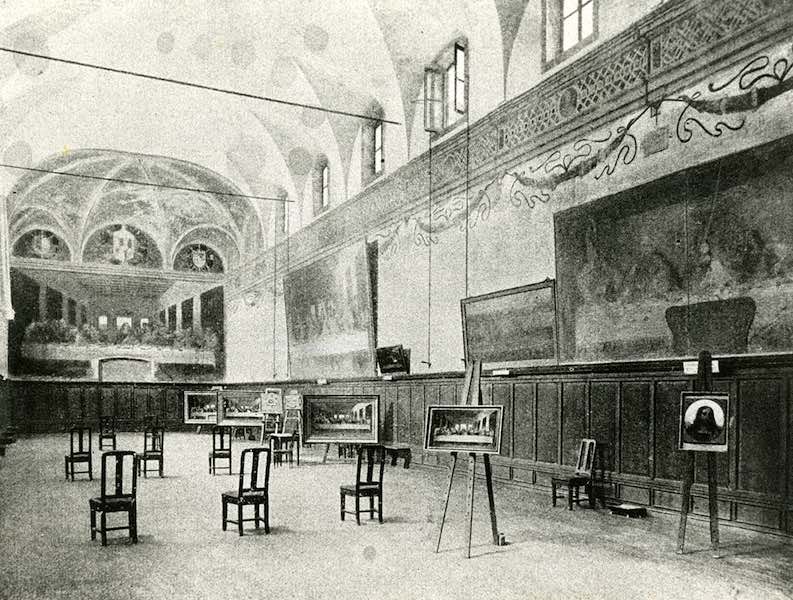 Il Refettorio della chiesa di Santa Maria delle Grazie come si presentava nel 1895. L'Ultima cena per immagini 2